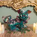 A grotesque ceramic Chinese pug , Shadow the Snow Leopard at Ickworth House, Horringer - 4th January 2026