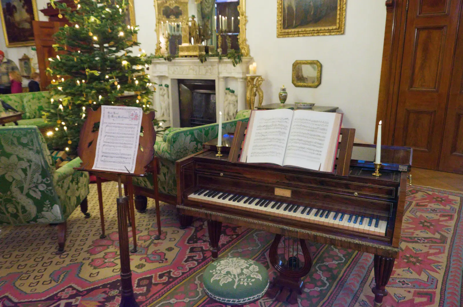 A piano plays God Rest Ye Merry Gentlemen, from Shadow the Snow Leopard at Ickworth House, Horringer - 4th January 2026