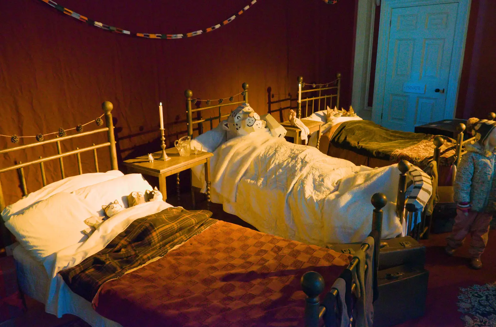 All the animals are tucked up in bed, from Shadow the Snow Leopard at Ickworth House, Horringer - 4th January 2026