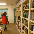 Isobel browses the second hand books in the basement, Shadow the Snow Leopard at Ickworth House, Horringer - 4th January 2026