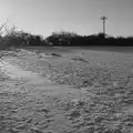 The side field in black and white, Harry's Snow Days, Brome, Suffolk - 5th January 2026