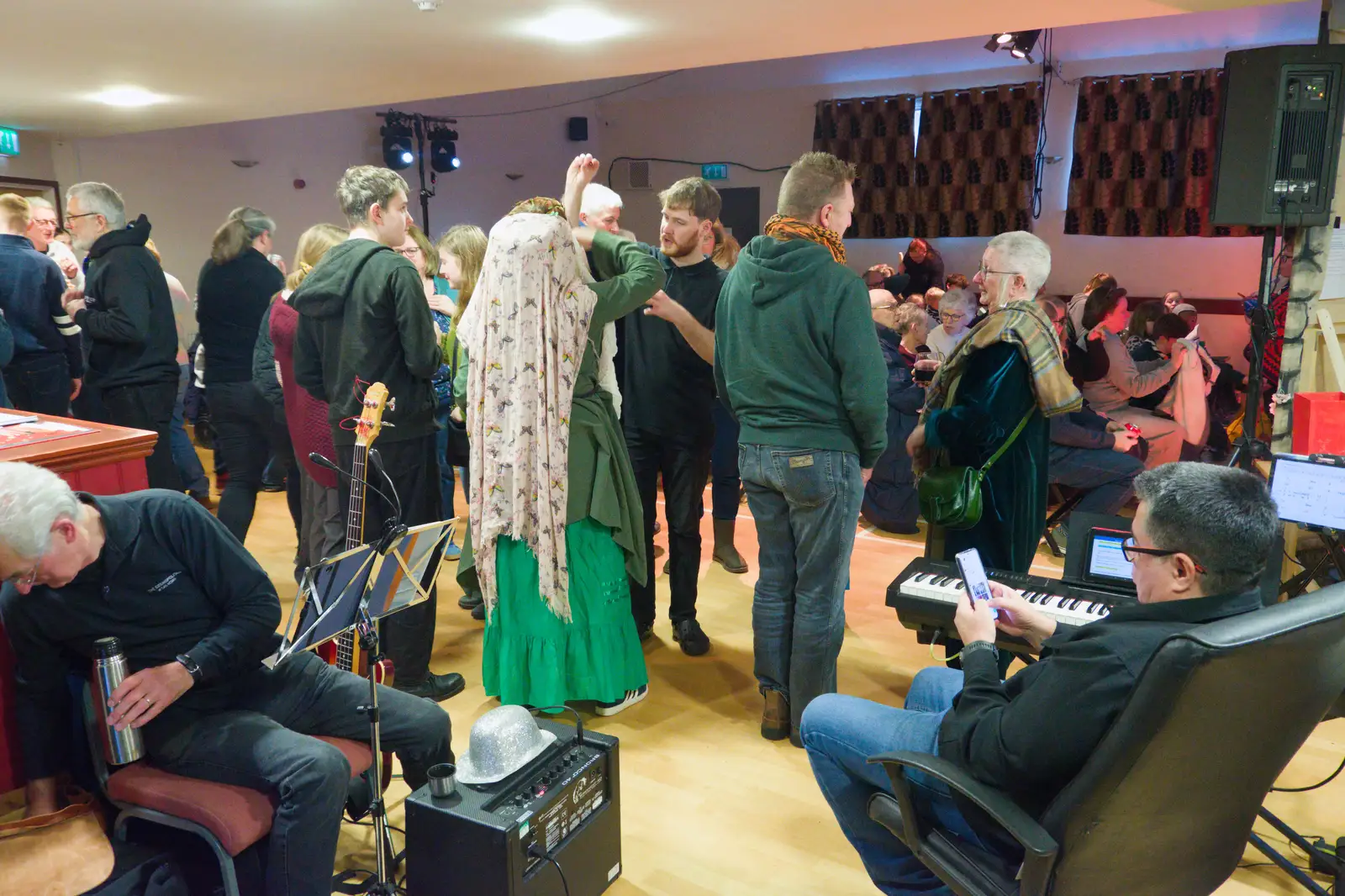 Gaz and Sandie have turned out for the matinée, from Dove Players' Pantomime, and Lunch in the Lion, Debenham - 11th January 2026