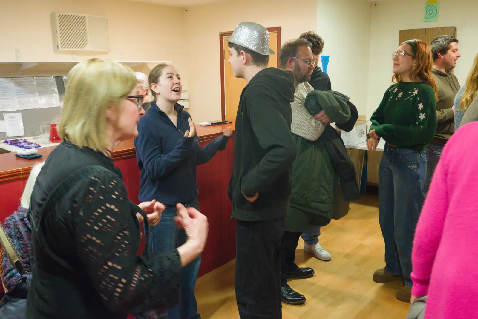 Fred chats to Milly, from Dove Players' Pantomime, and Lunch in the Lion, Debenham - 11th January 2026