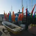 Bright paddle boards and canoes at Keyhaven, New Milton and a Return to Lymington, Hampshire - 17th January 2026
