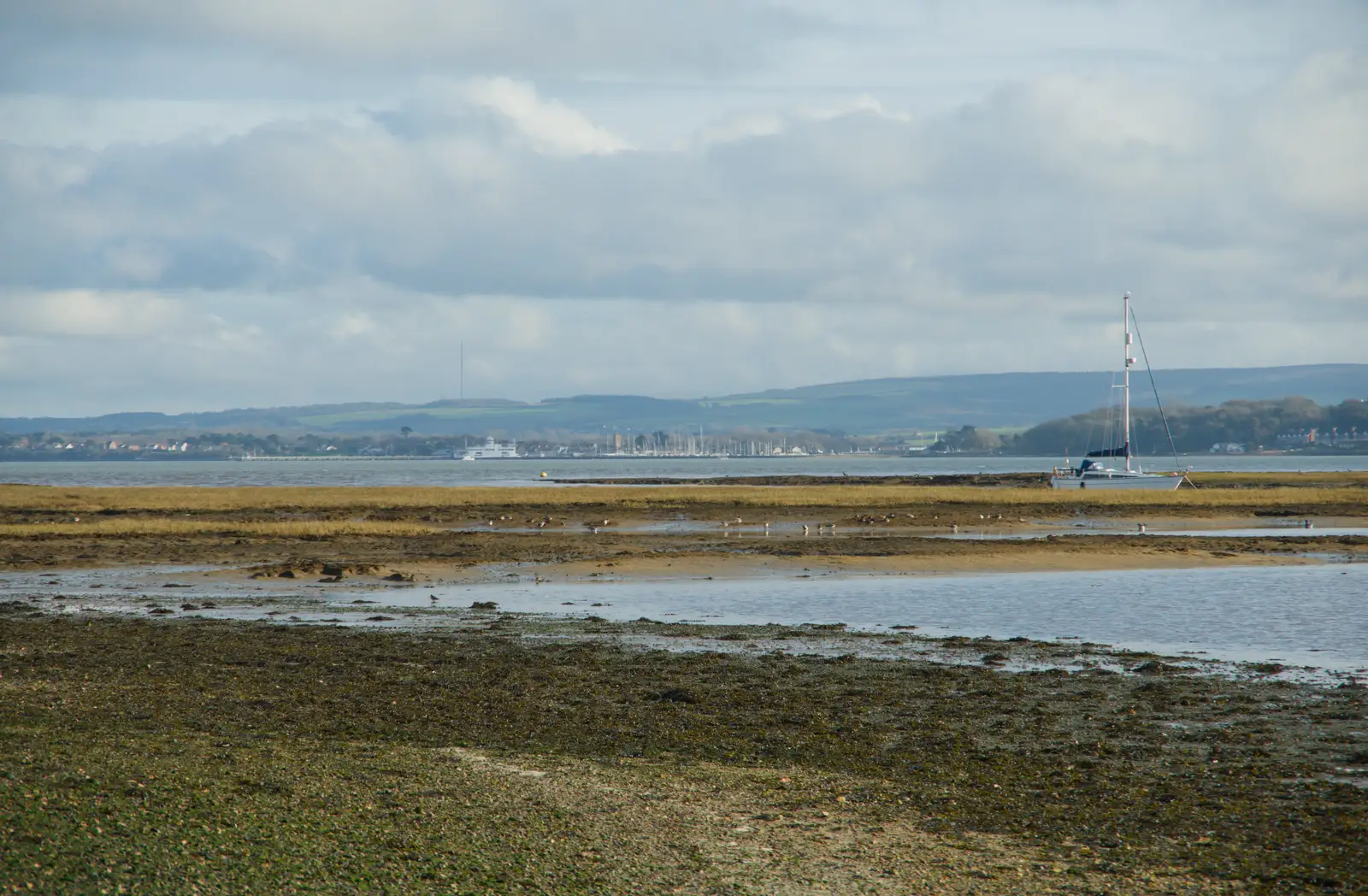 It's clear all the way to Yarmouth Isle of Wight, from New Milton and a Return to Lymington, Hampshire - 17th January 2026