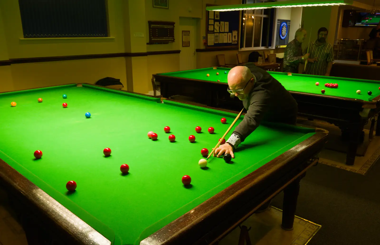 Hamish plays a shot, from New Milton and a Return to Lymington, Hampshire - 17th January 2026