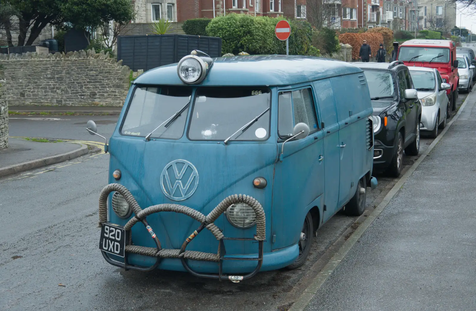 A very old VW splitty campervan, from From Poole to Portland the Slow Way: a Dorset Odyssey - 18th January 2026