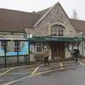 Sean roams around outside the closed station, From Poole to Portland the Slow Way: a Dorset Odyssey - 18th January 2026