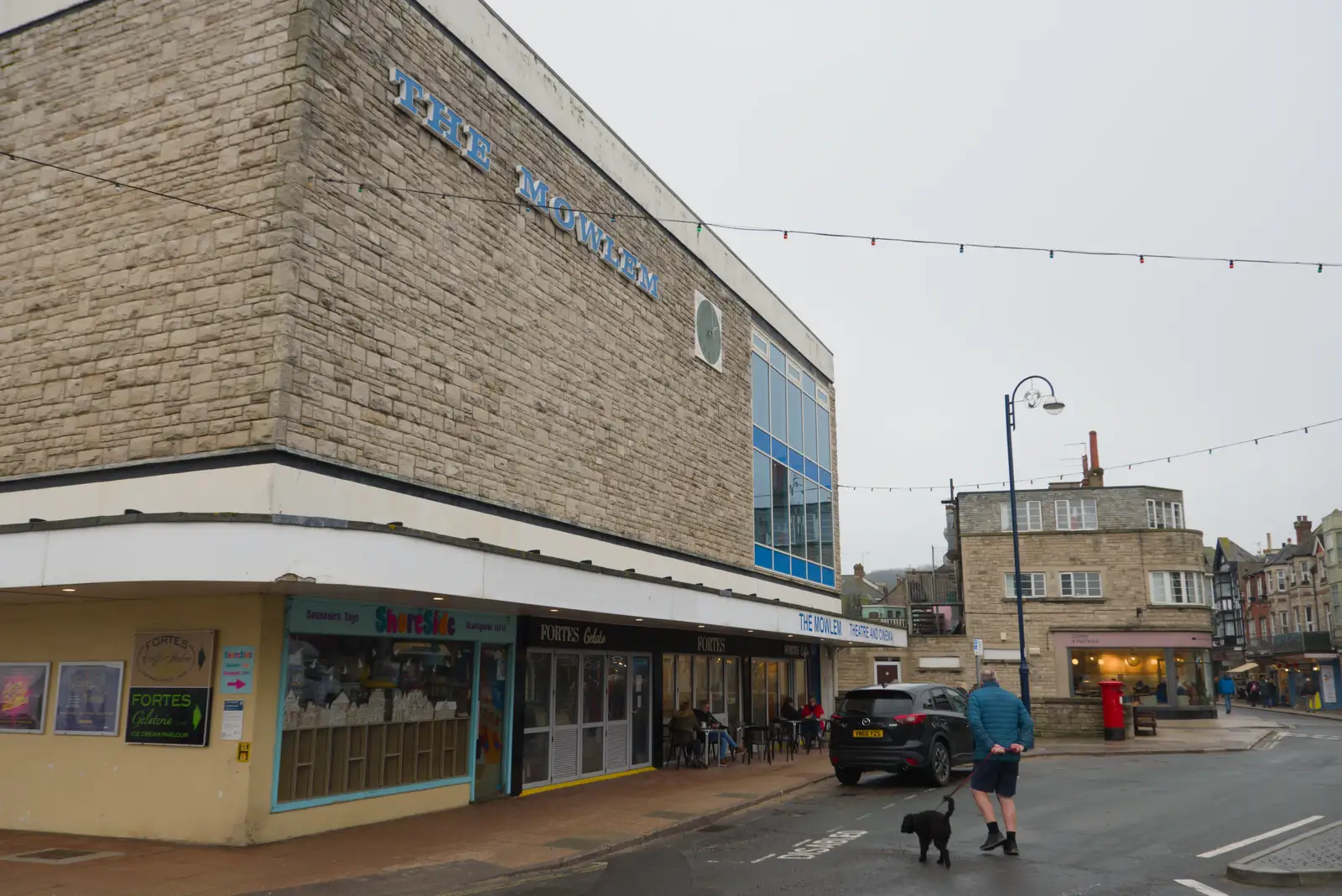 The 1967 Mowlem building in Swanage, from From Poole to Portland the Slow Way: a Dorset Odyssey - 18th January 2026