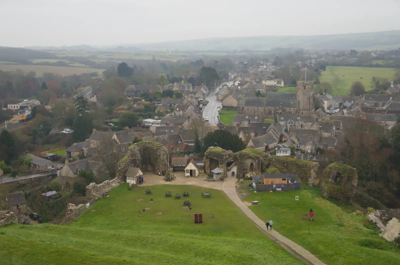 A view over the village of Corfe, from From Poole to Portland the Slow Way: a Dorset Odyssey - 18th January 2026