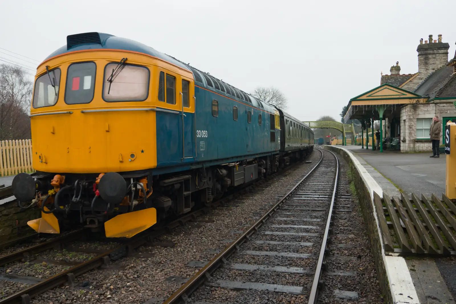 Sean looks at Class 33/1 33053, from From Poole to Portland the Slow Way: a Dorset Odyssey - 18th January 2026