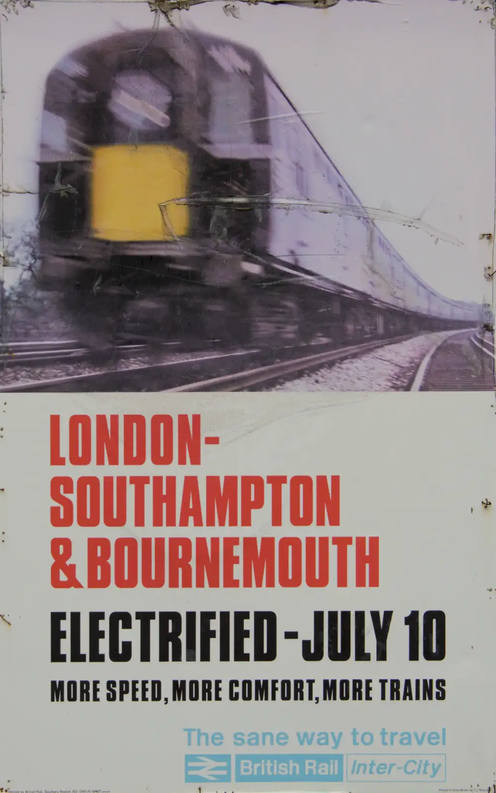 A 1967 poster, when Class 432 4-REPs were modern , from From Poole to Portland the Slow Way: a Dorset Odyssey - 18th January 2026