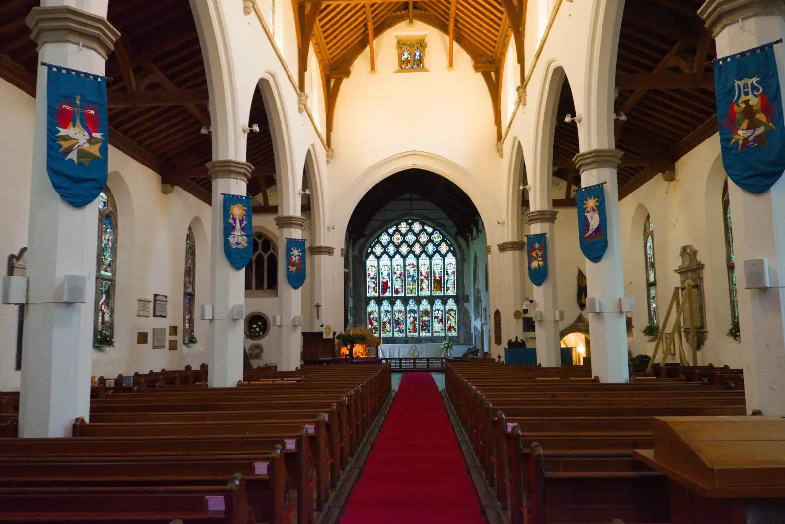 The nave of Lady St. Mary, from From Poole to Portland the Slow Way: a Dorset Odyssey - 18th January 2026