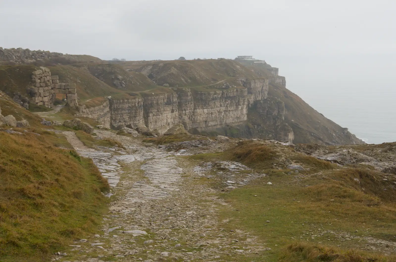 Portland's 'Cliffs of Moher', from From Poole to Portland the Slow Way: a Dorset Odyssey - 18th January 2026