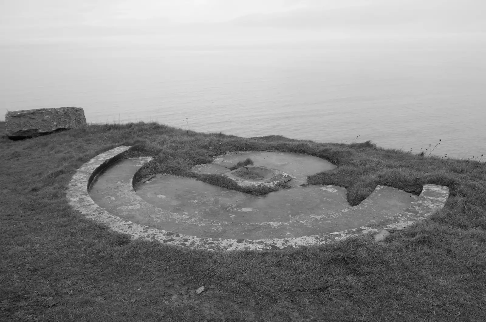 A gun emplacement at Blacknor Fort, from From Poole to Portland the Slow Way: a Dorset Odyssey - 18th January 2026