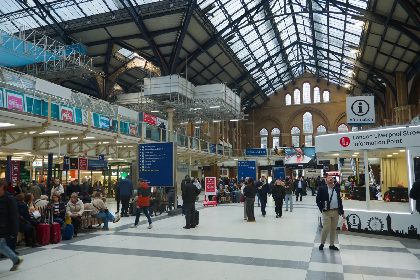 Back at Liverpool Street Station, from From Poole to Portland the Slow Way: a Dorset Odyssey - 18th January 2026