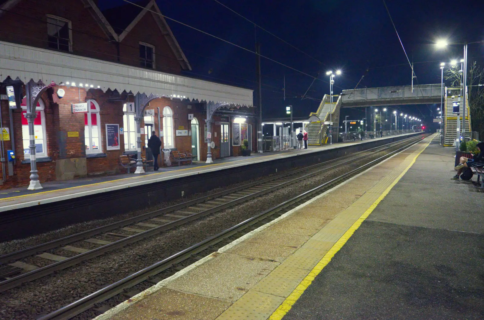 Hanging around at Diss Station, waiting for a lift, from From Poole to Portland the Slow Way: a Dorset Odyssey - 18th January 2026