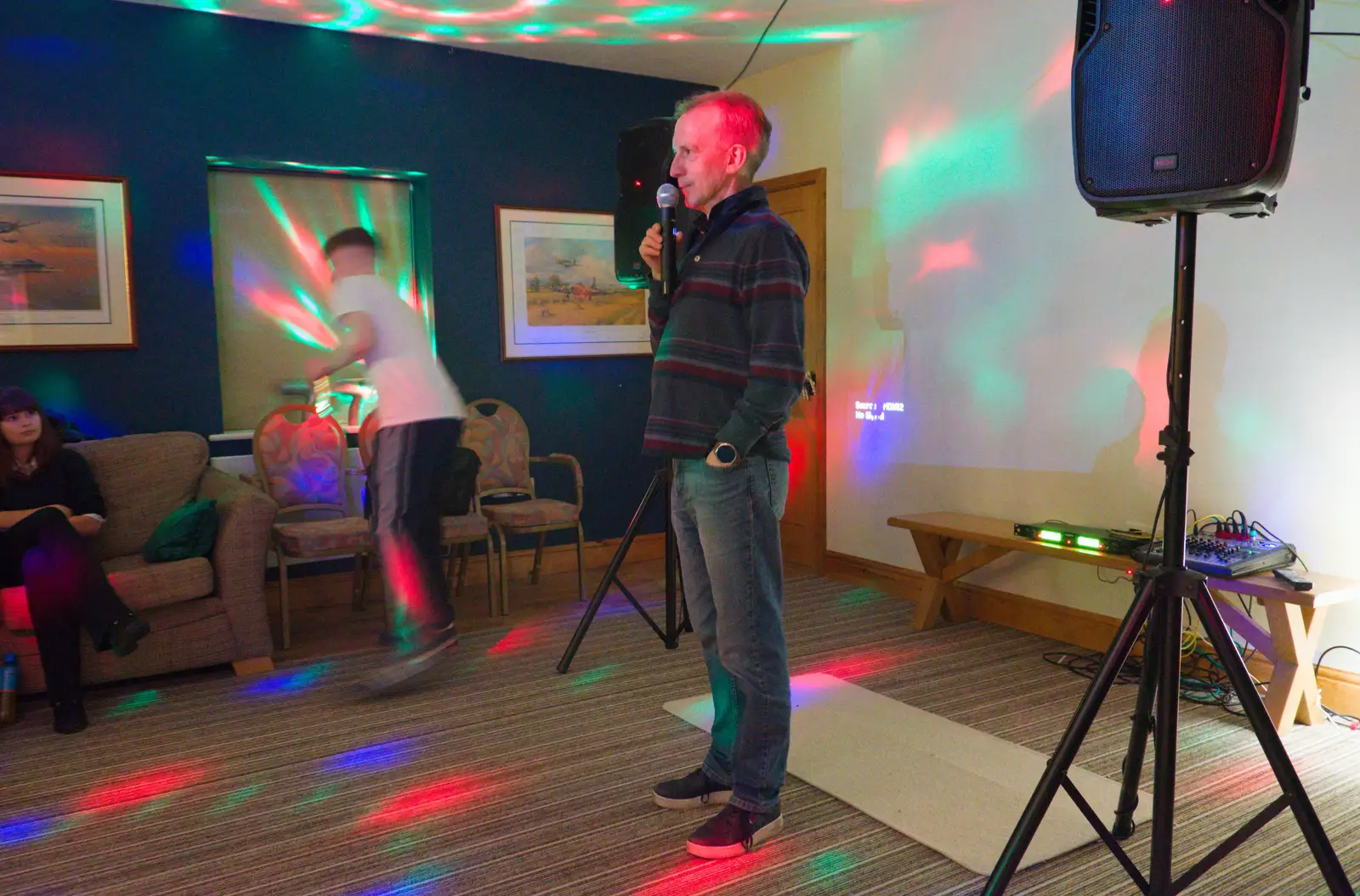 Dave does an awards presentation, from Dove Players' Wrap Party, Braisworth, Suffolk - 23rd JAnuary 2026