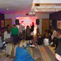The karaoke session breaks out, Dove Players' Wrap Party, Braisworth, Suffolk - 23rd JAnuary 2026