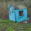 The boys' old blue house is nearly done for, Another Walk to the Crossways, Scole, Norfolk - 25th January 2026