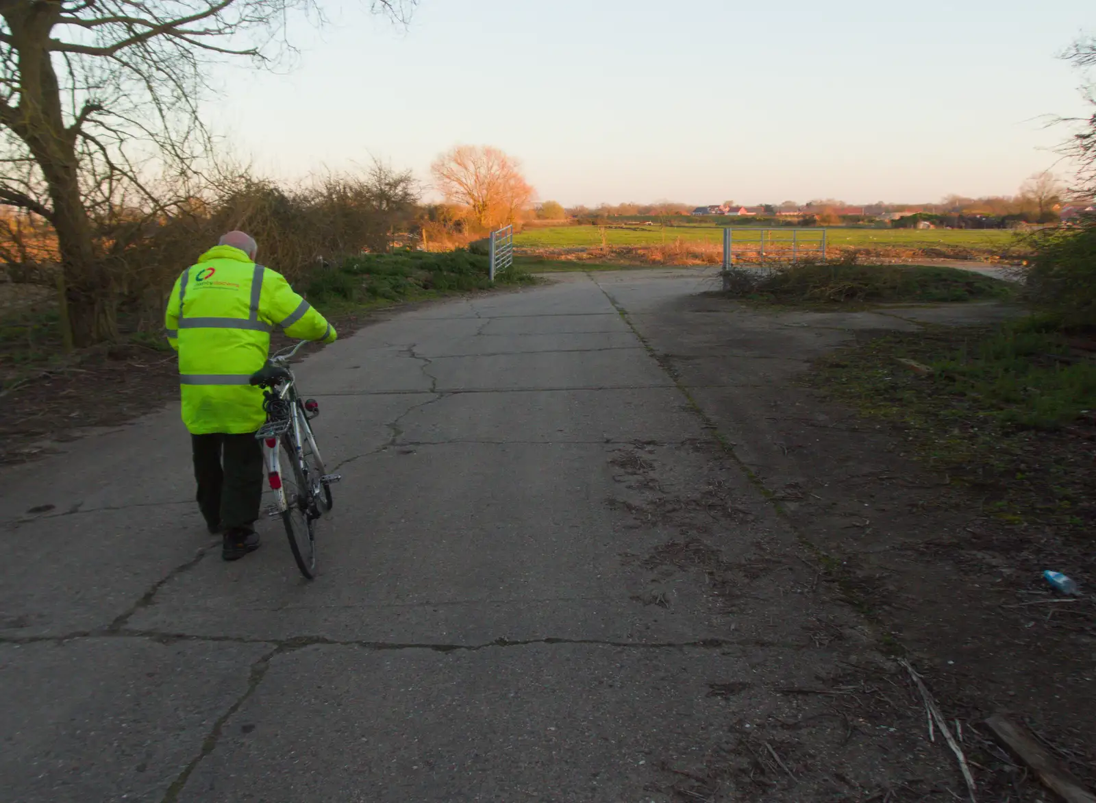 Mick's on the bike at Eye Airfield, from A Small March Miscellany, Eye, Suffolk - 18th MArch 2026