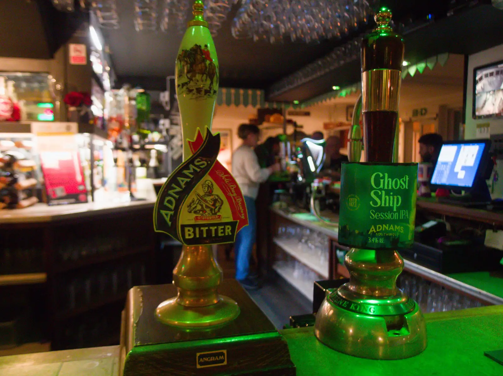 The Railway has a proper old Adnams pump badge, from A Small March Miscellany, Eye, Suffolk - 18th MArch 2026