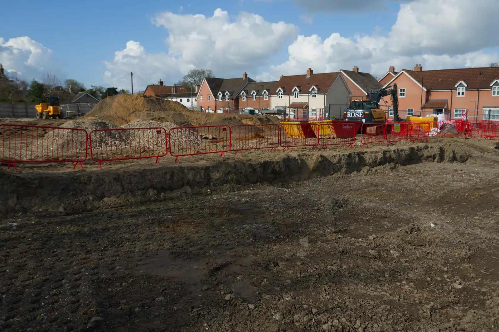 Not much is happening on the Paddock House site, from A Small March Miscellany, Eye, Suffolk - 18th MArch 2026
