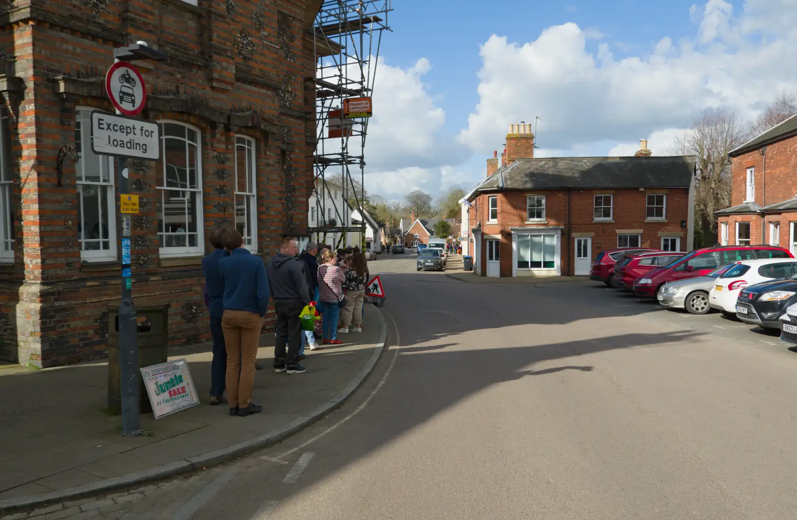 There's a big queue for the jumble sale, from A Small March Miscellany, Eye, Suffolk - 18th MArch 2026