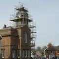 The town hall is haviong some work done on the tower, A Small March Miscellany, Eye, Suffolk - 18th MArch 2026