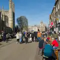 It's busy on King's Parade, Saxophone Shopping in Cambridge - 21st March 2026