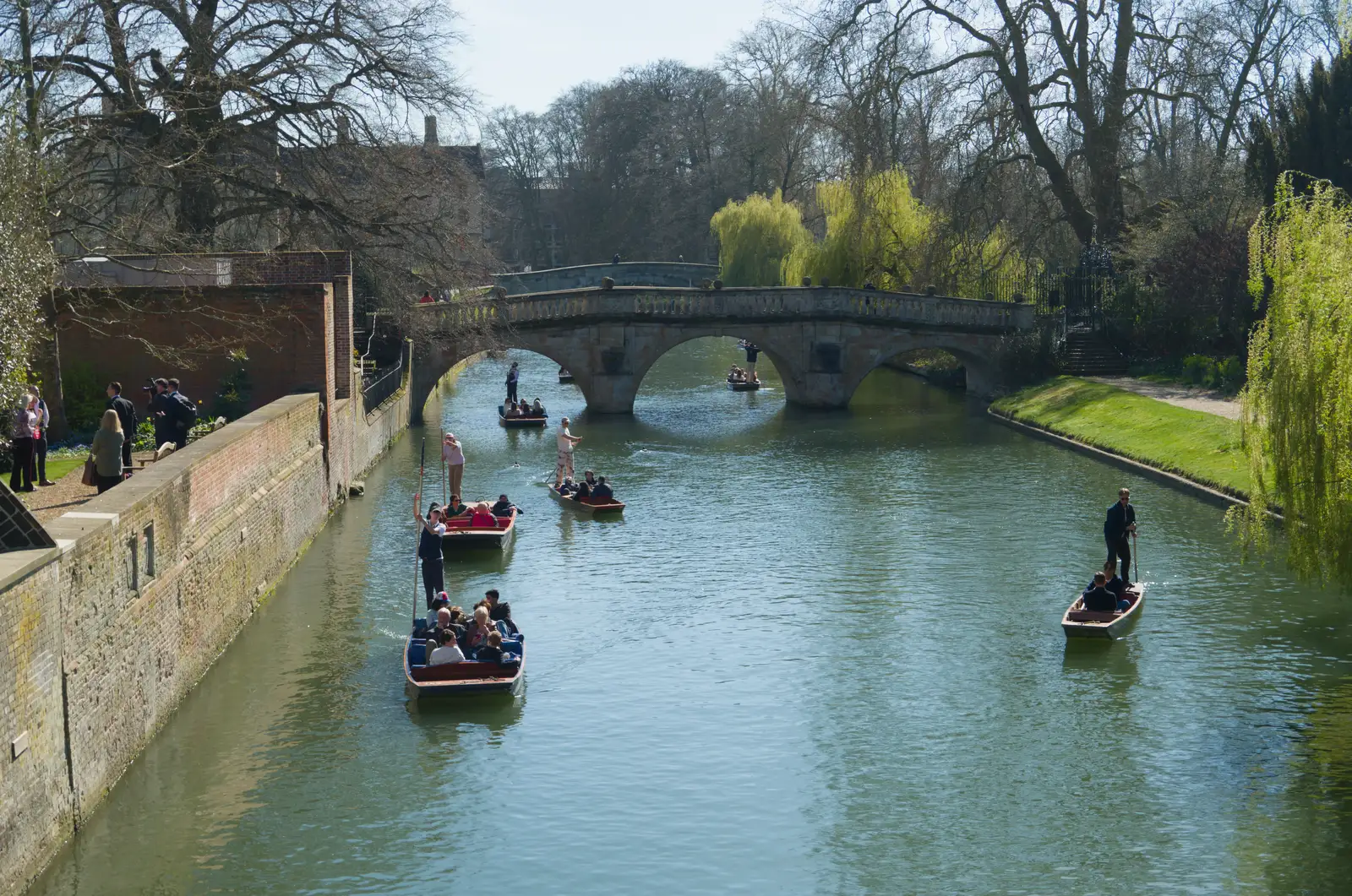 Punts on the Cam, from Saxophone Shopping in Cambridge - 21st March 2026
