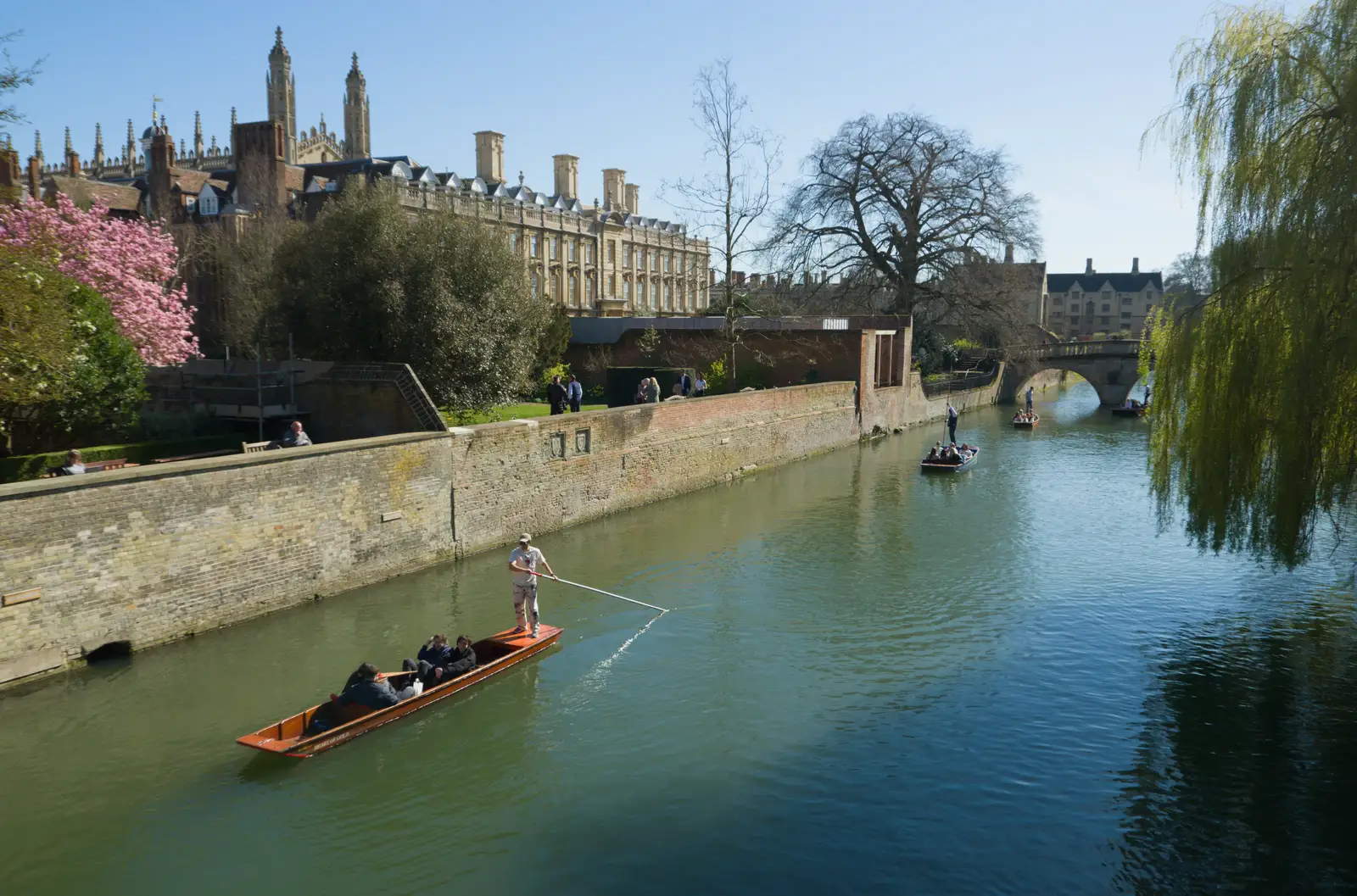 A view down the Cam past King's College, from Saxophone Shopping in Cambridge - 21st March 2026
