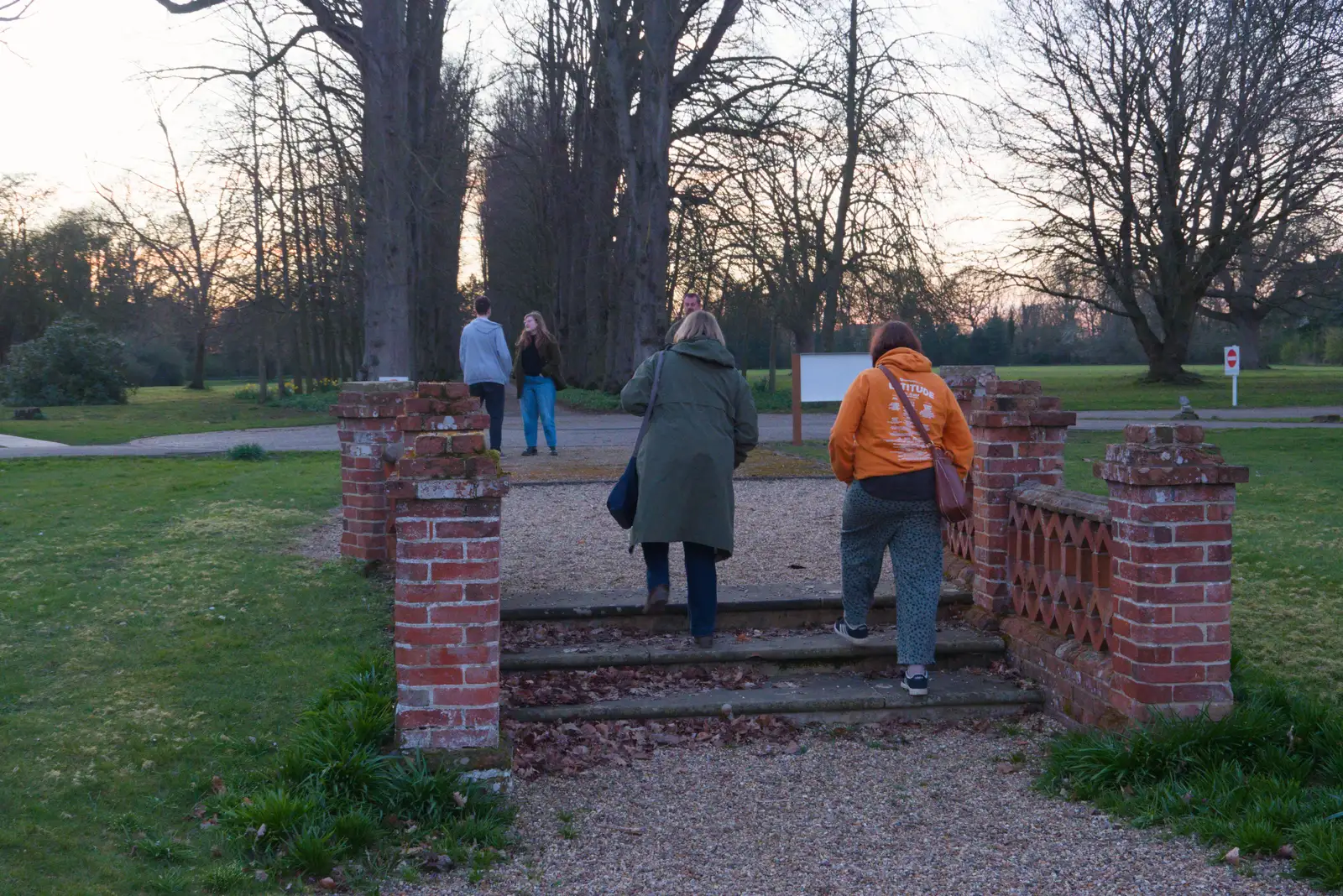 Isobel on some Oaksmere steps, from Saxophone Shopping in Cambridge - 21st March 2026