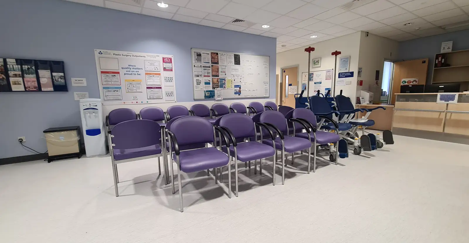 We're in the plastic surgery waiting room again, from Hospital Trips to Norwich, Norfolk - 25th March 2026