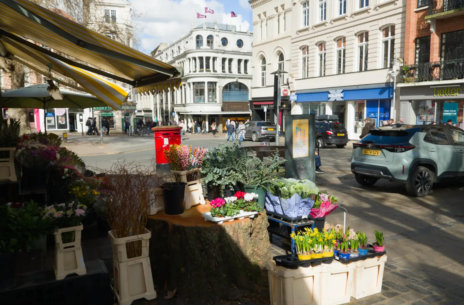A view from Carey's Flowers, from Hospital Trips to Norwich, Norfolk - 25th March 2026