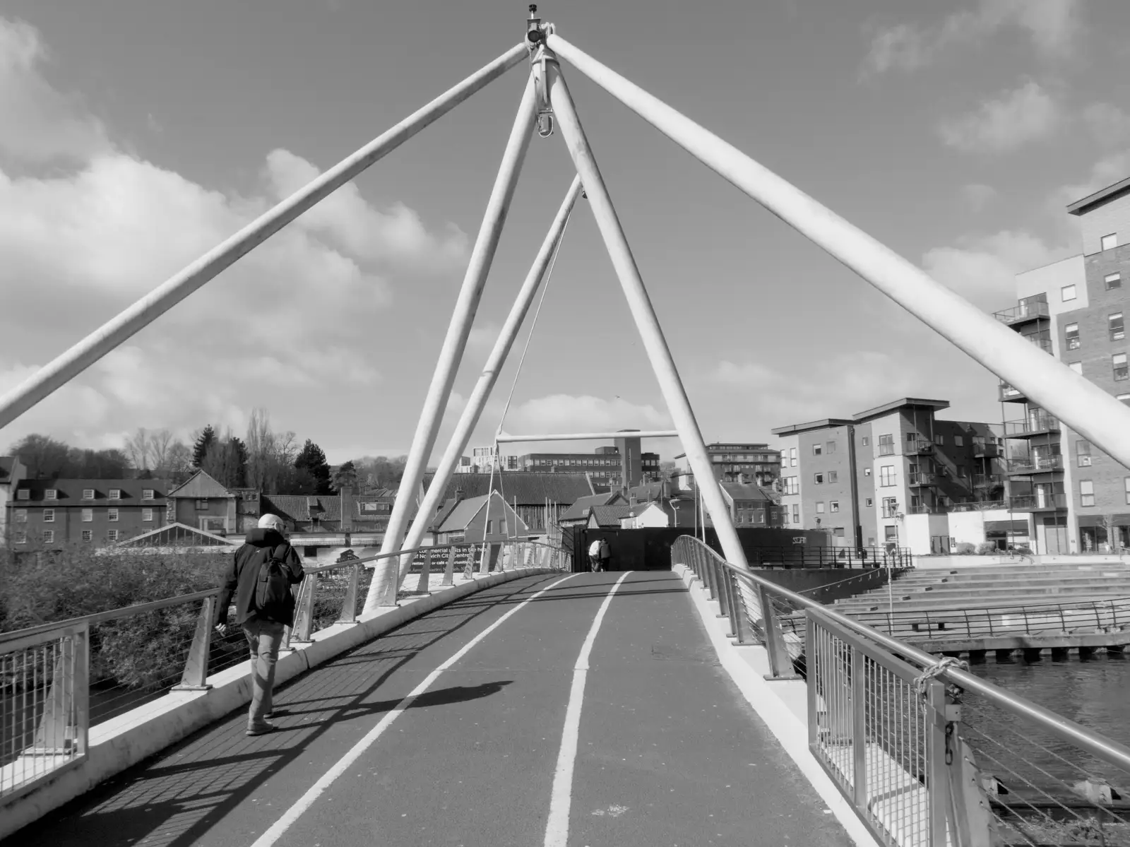 Lady Julian Bridge at Riverside in Norwich, from Harry's Escape Room, Timber Hill, Norwich - 28th March 2026