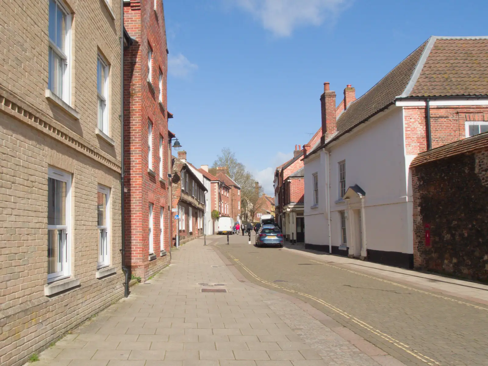 King Street in Norwich, from Harry's Escape Room, Timber Hill, Norwich - 28th March 2026