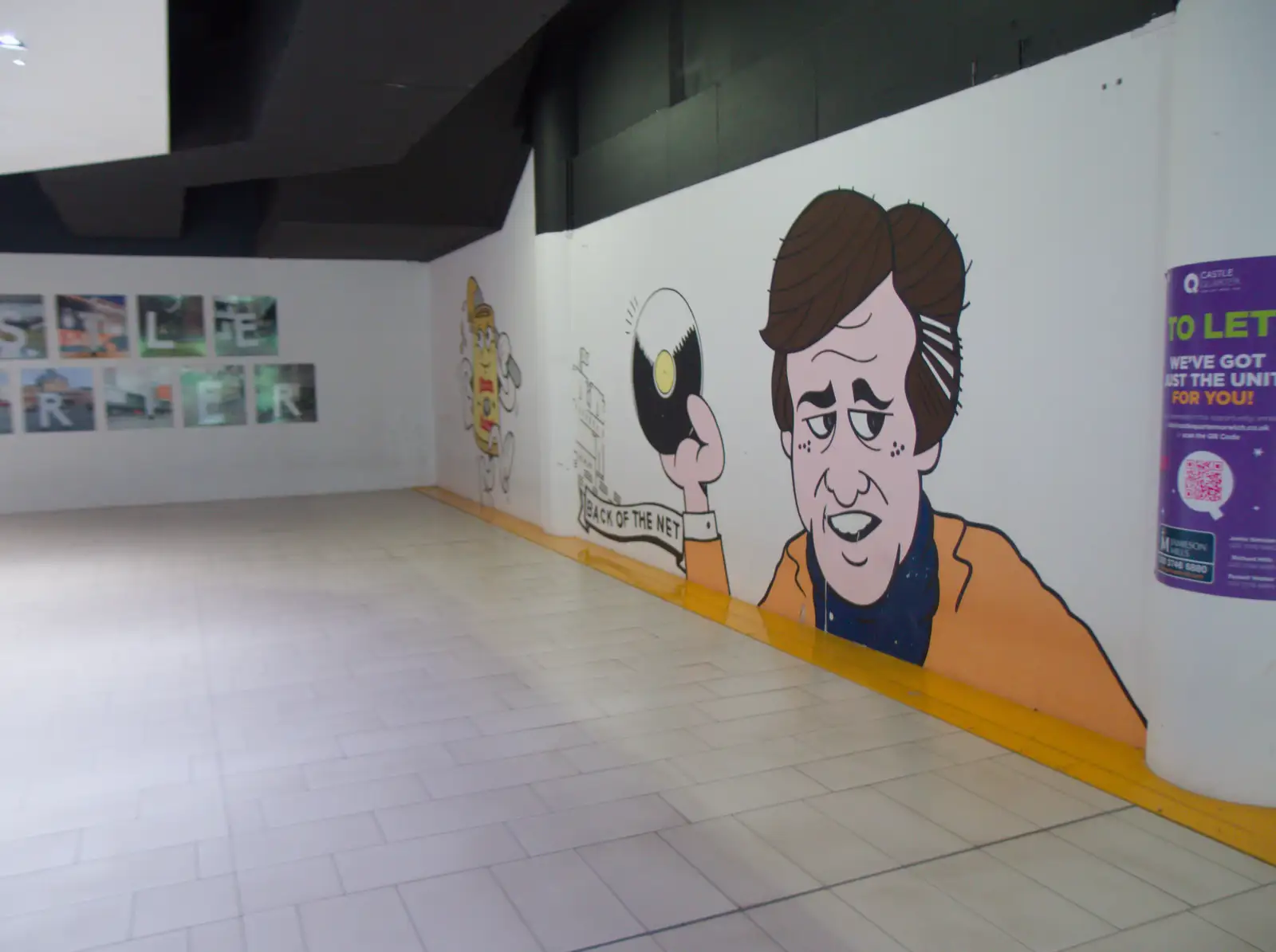A mad cartoon of Alan Partridge, from Harry's Escape Room, Timber Hill, Norwich - 28th March 2026