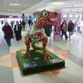 A colourful dinosaur in Castle Mall, Harry's Escape Room, Timber Hill, Norwich - 28th March 2026