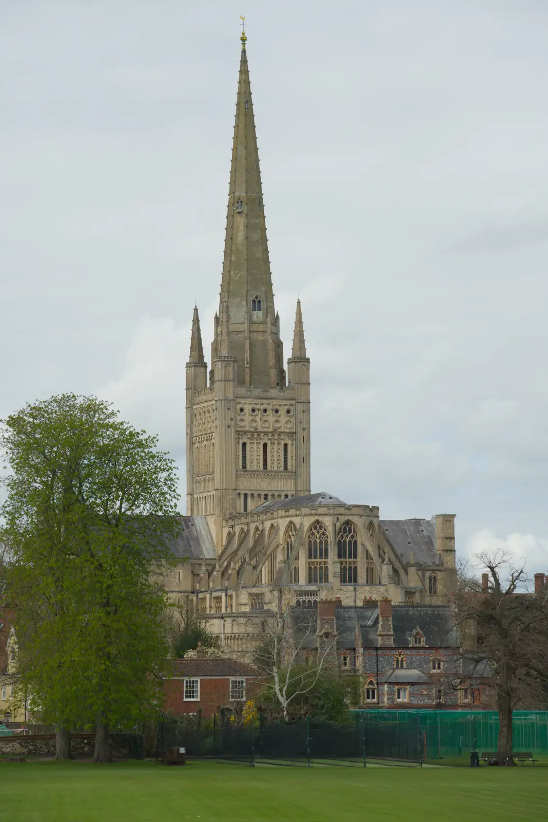 Norwich Cathedral across the old rugby pitches, from The SYWO at Holbrook, and a Trip to Norwich - 1st April 2026