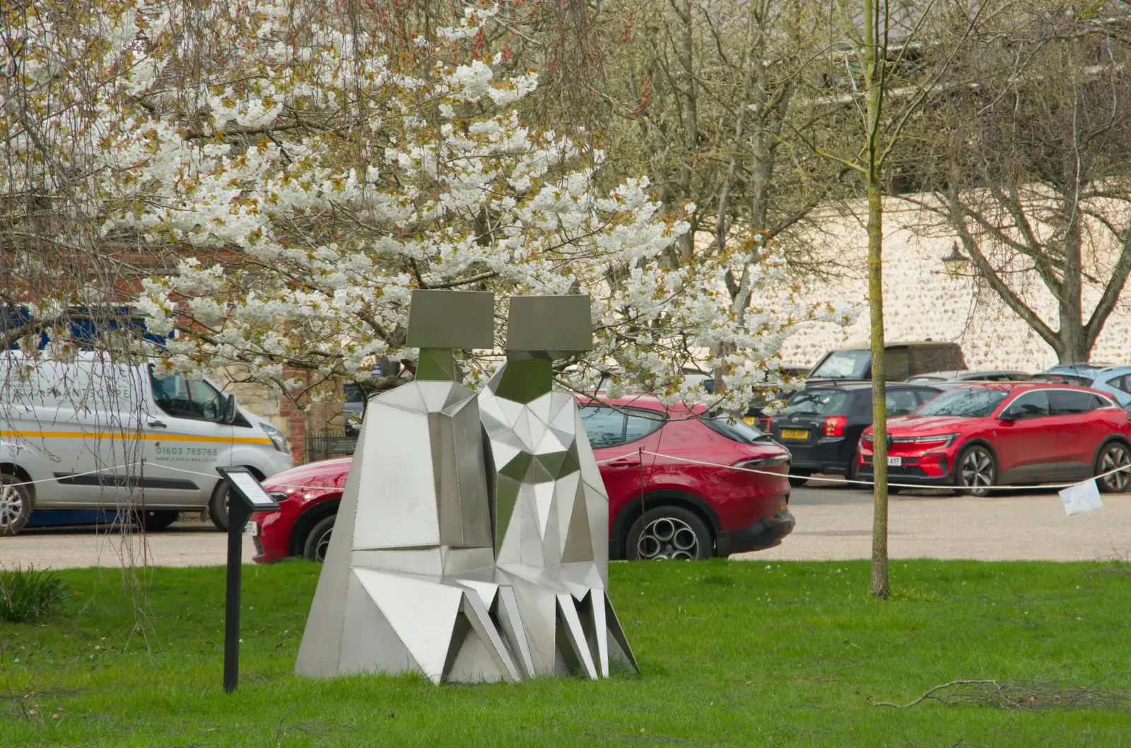 Some sort of modern art, from The SYWO at Holbrook, and a Trip to Norwich - 1st April 2026