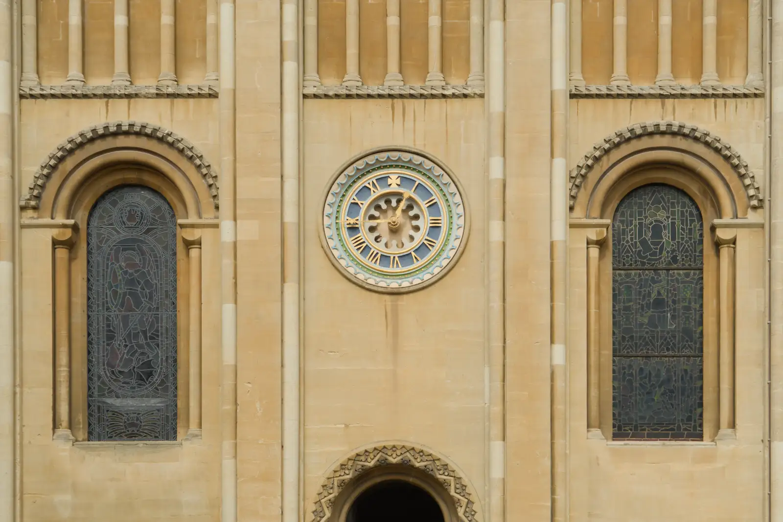 Norman arches and a very non-Norman clock, from The SYWO at Holbrook, and a Trip to Norwich - 1st April 2026