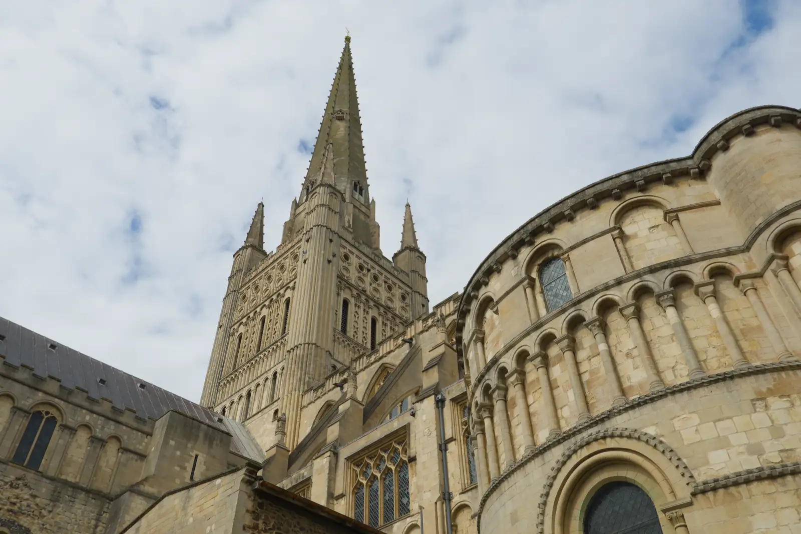 A view of the tower from the oldest end , from The SYWO at Holbrook, and a Trip to Norwich - 1st April 2026