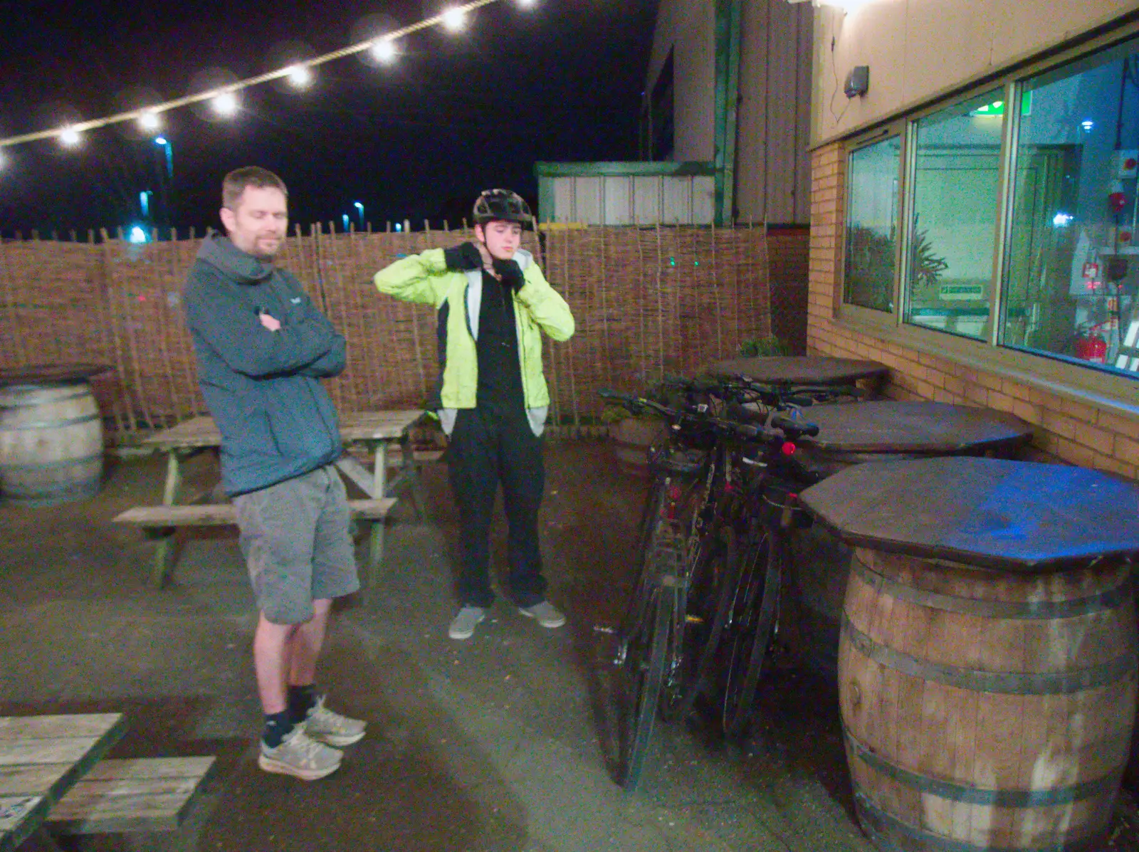 The Boy Phil and Fred get ready to leave, from Walking Around, and Fred's Log, Brome, Suffolk - 3rd April 2026