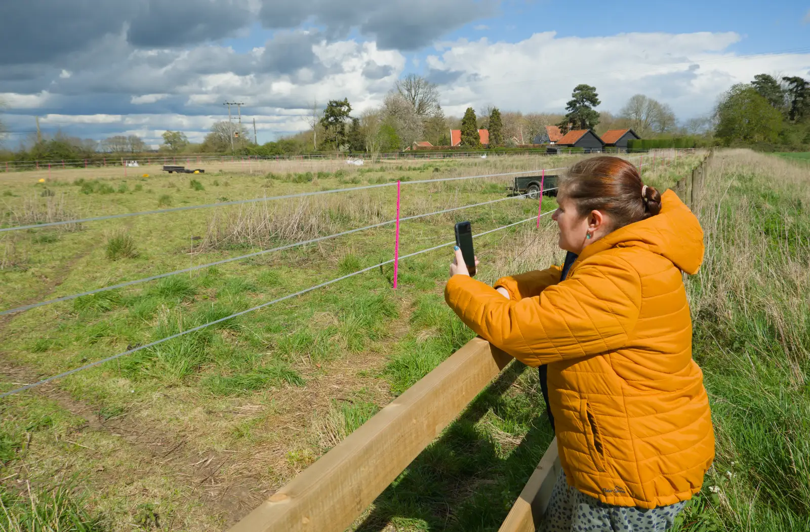 Isobel carries on with a family call, from Walking Around, and Fred's Log, Brome, Suffolk - 3rd April 2026