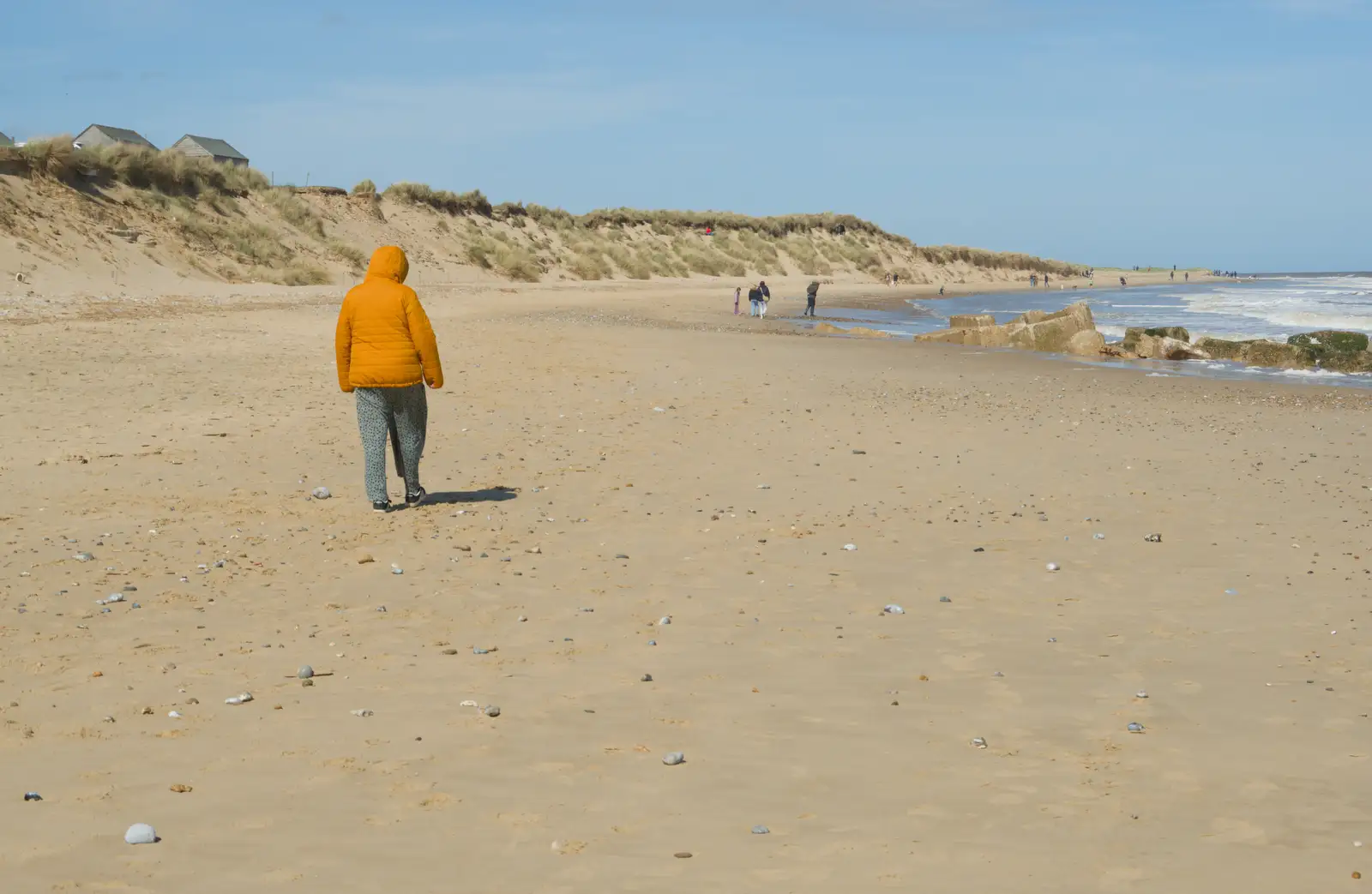 Isobel on the beach, from A Visit to Winterton-on-Sea, Norfolk - 6th April 2026