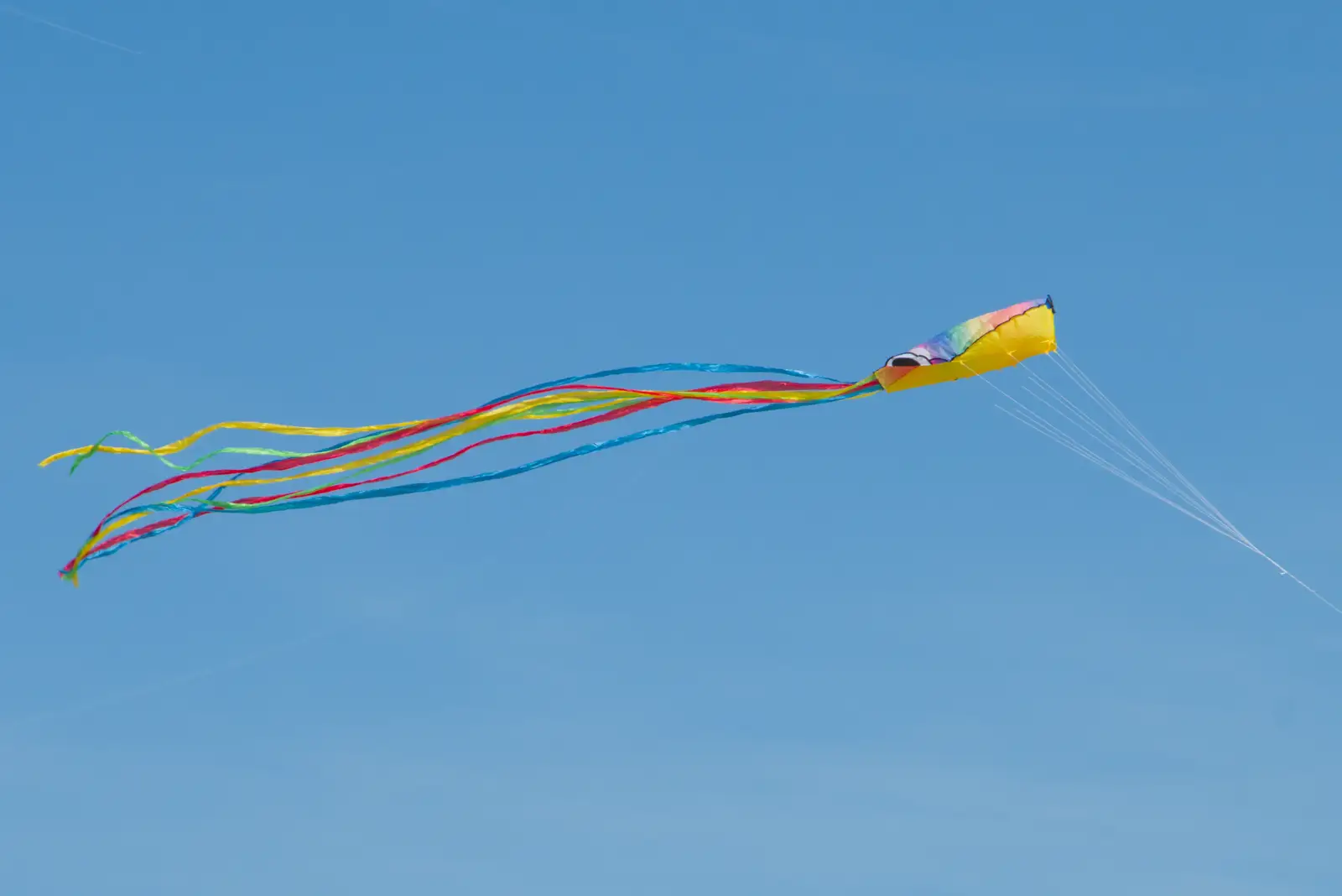 A colourfull kites flies in the stiff breeze, from A Visit to Winterton-on-Sea, Norfolk - 6th April 2026