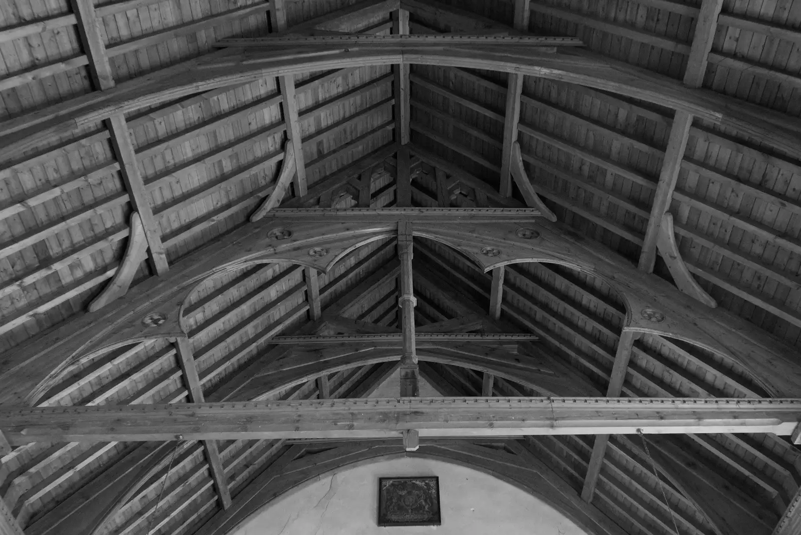 All Saints' impressive roof construction, from A Visit to Winterton-on-Sea, Norfolk - 6th April 2026