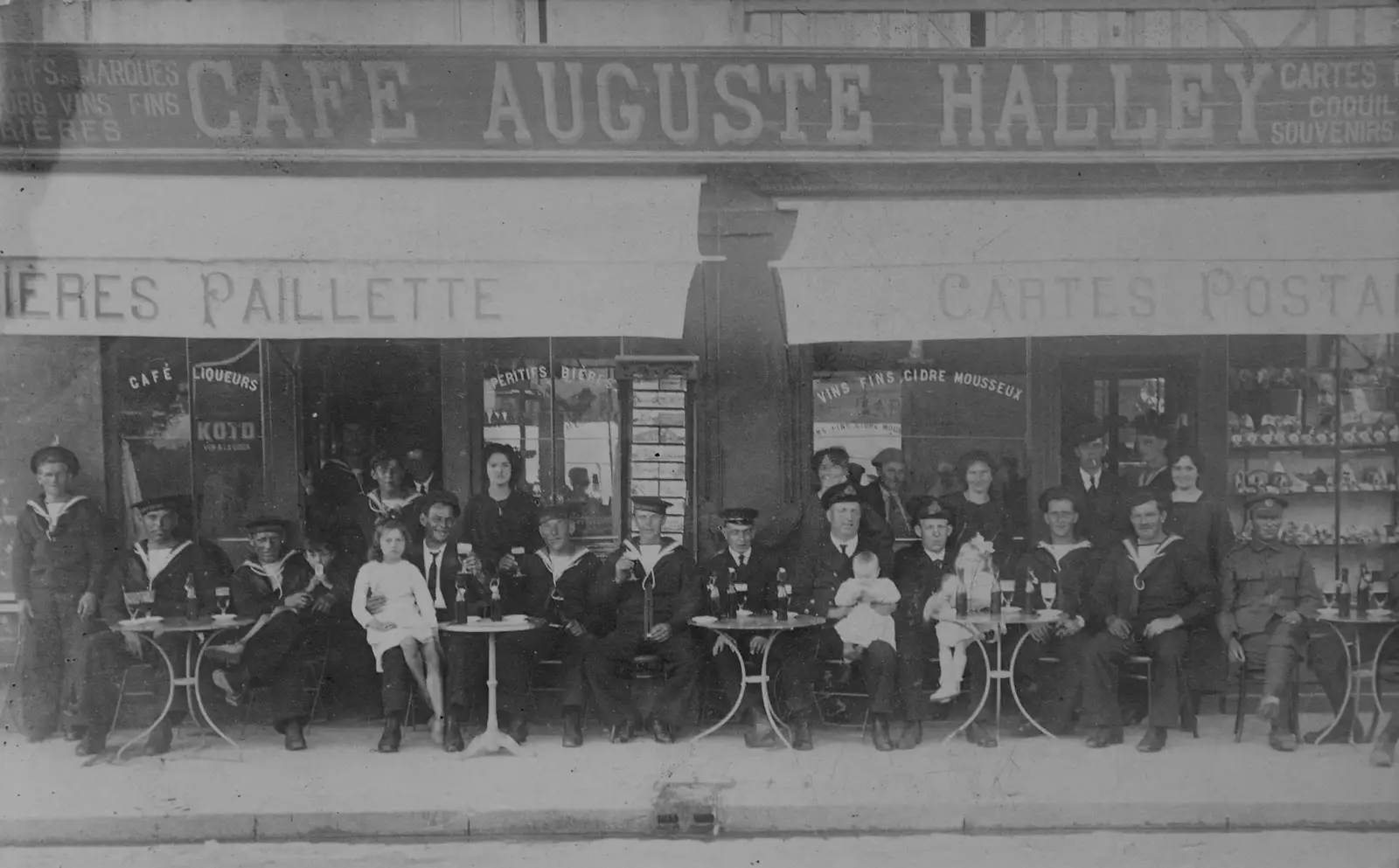 The Cafe August Halley, around 1910, from A Visit to Winterton-on-Sea, Norfolk - 6th April 2026