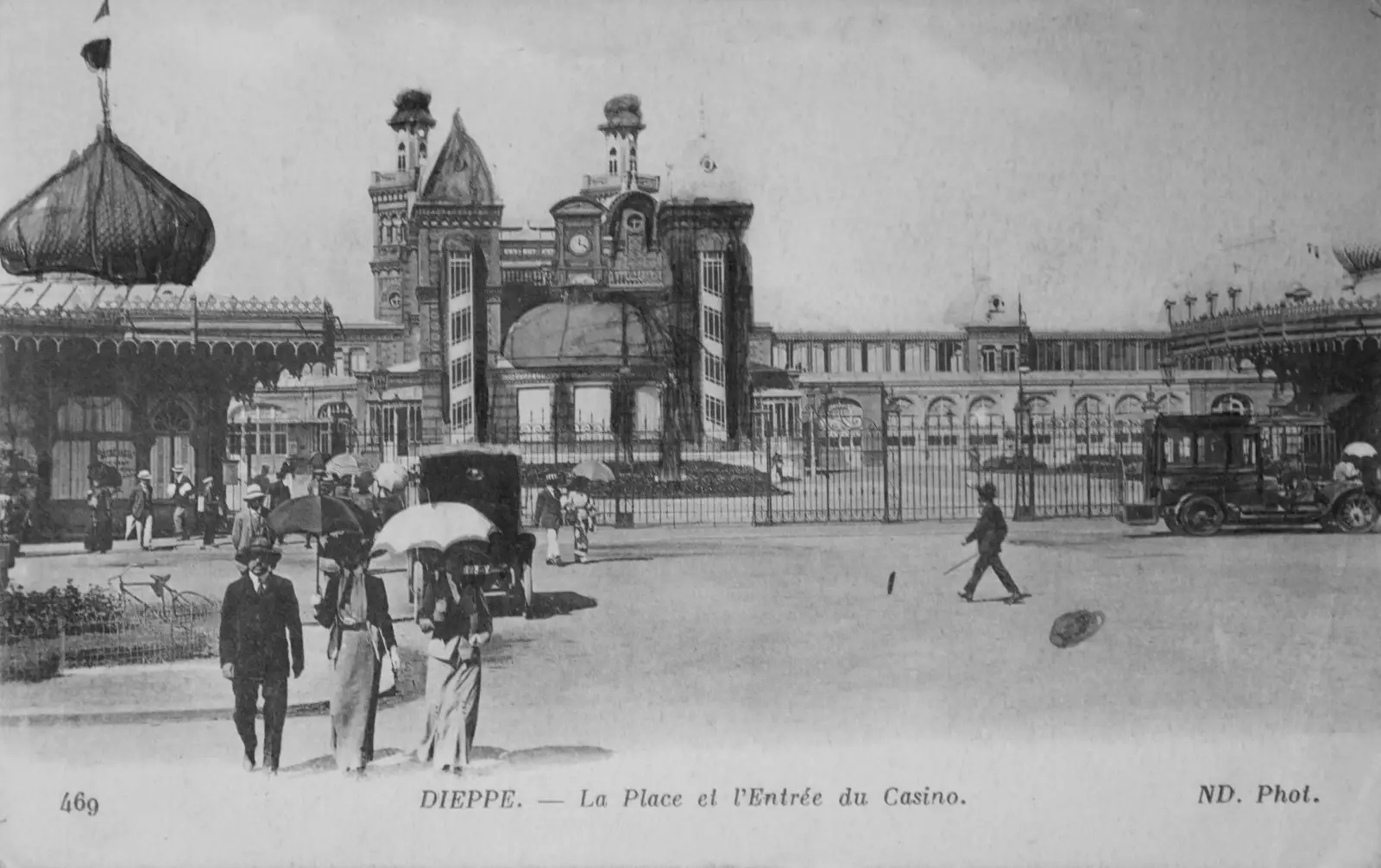 Dieppe's La Place et l'Entrée du Casino, from A Visit to Winterton-on-Sea, Norfolk - 6th April 2026